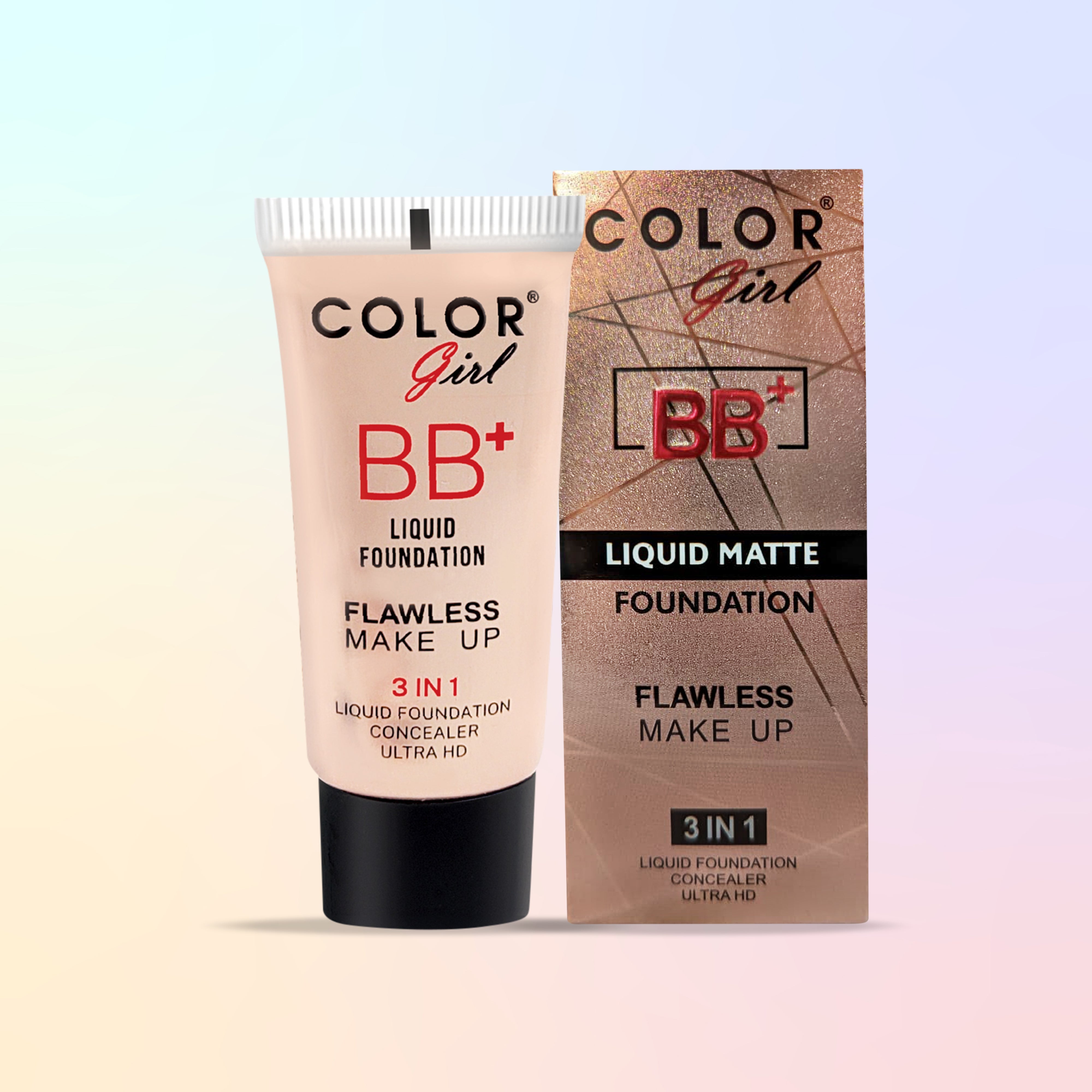 Color Girl 3 in 1 Ultra HD BB foundation Tube