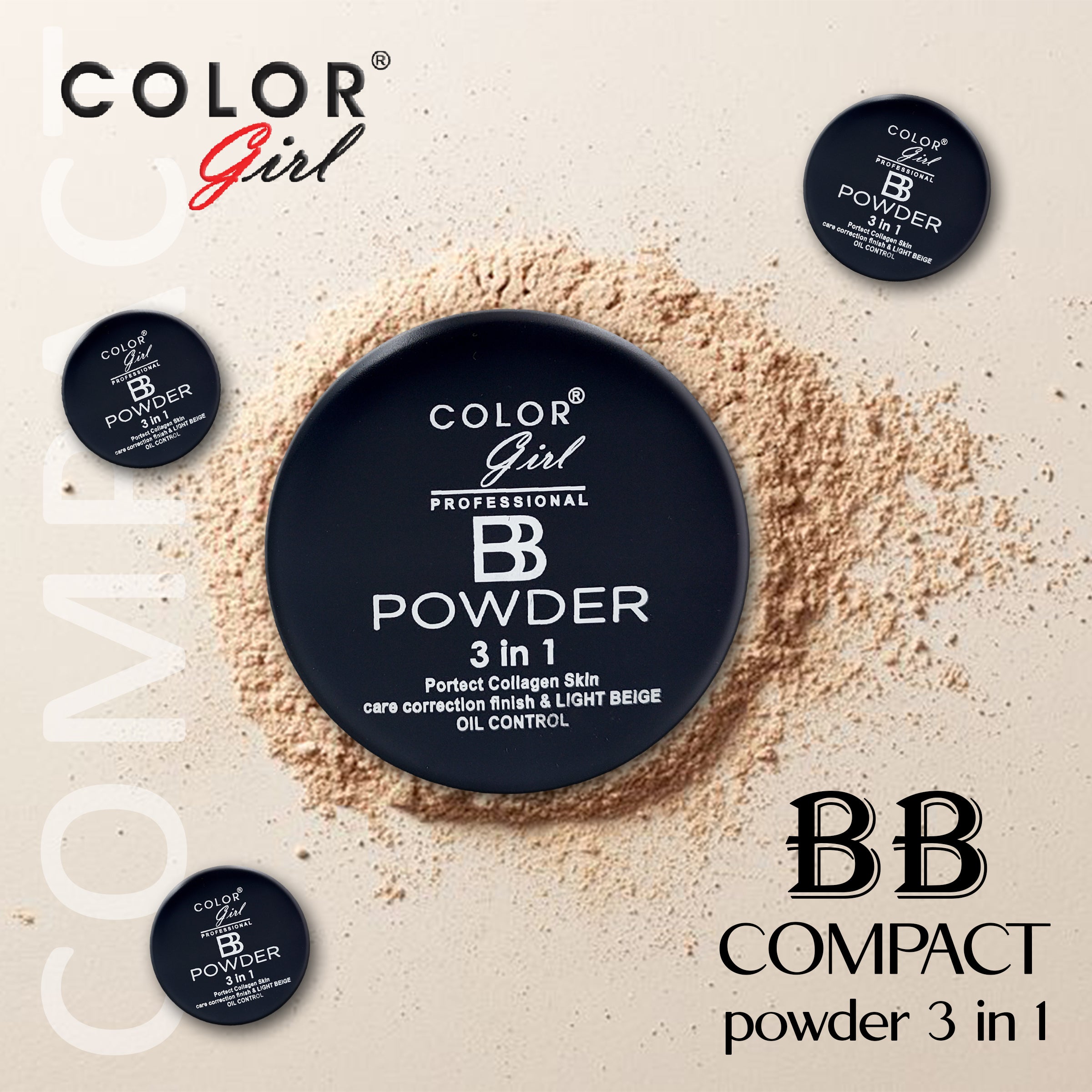 Color Girl 3 in 1 Compact + Blush