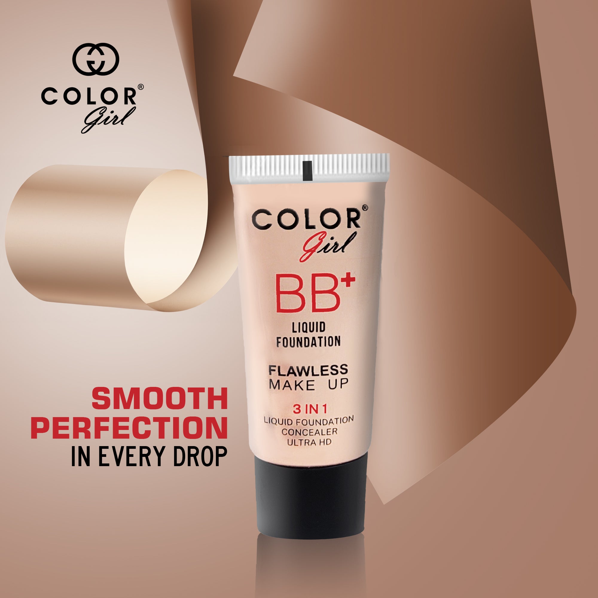 Color Girl 3 in 1 Ultra HD BB foundation Tube