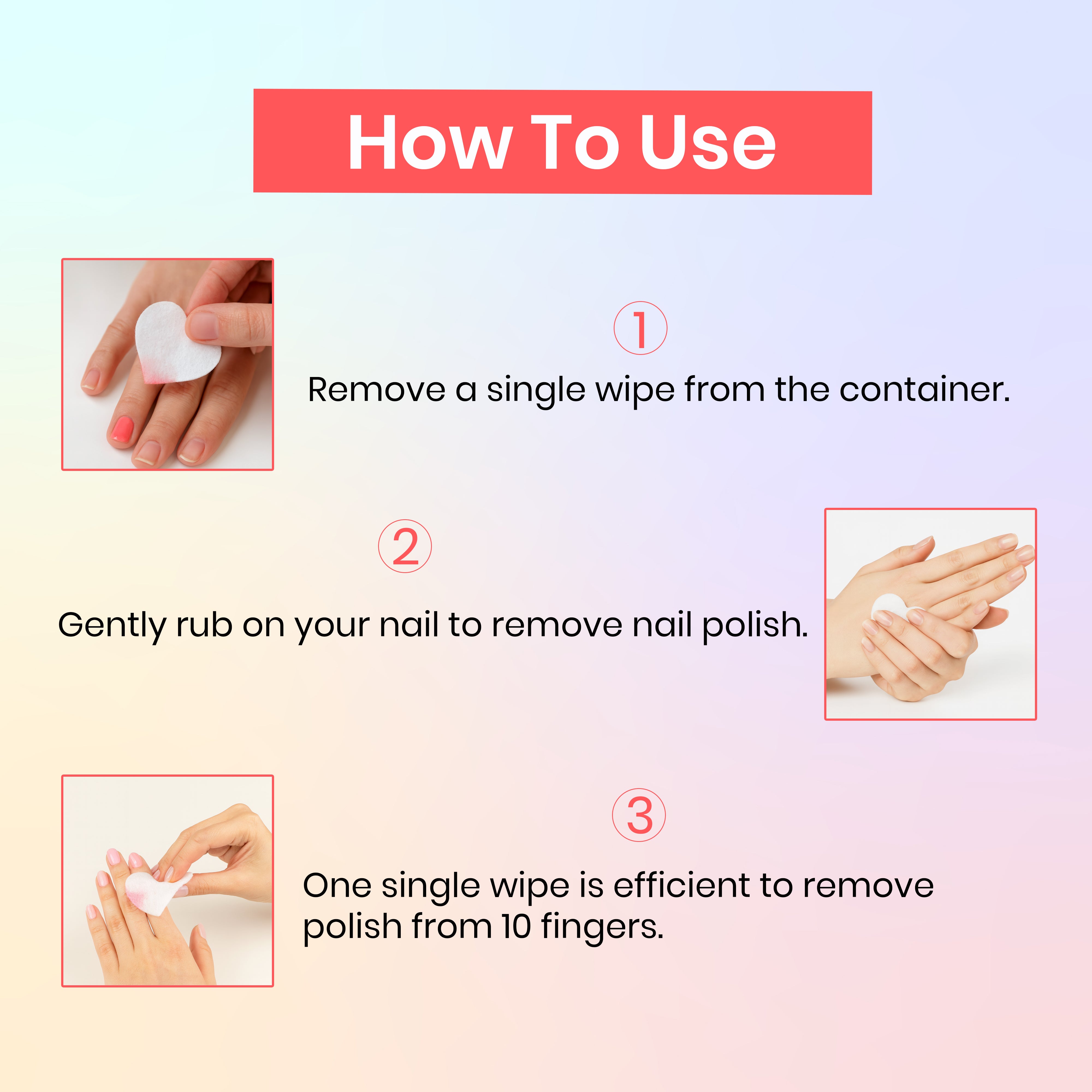 Color Girl Instant Nail Polish Remover Wipes